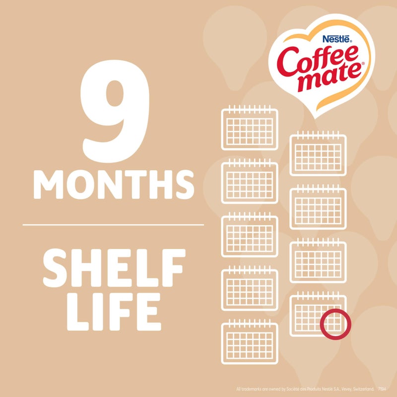 Coffee Mate Nestle Coffee mate Coffee Creamer, Original, Liquid Creamer Singles, Non Dairy, No Refrigeration, 0.375 fl oz Tubs (Pack of 200) - Image 5